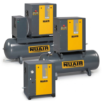 Nuair Compresor MERCURY Modelos de 3Hp a 7.5Hp Base- Con Caldera - Con Caldera y Secador