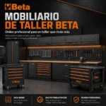 Mobiliario de taller Beta: soluciones modulares C45PRO 2.0 y RSC50 2.0 para espacios profesionales